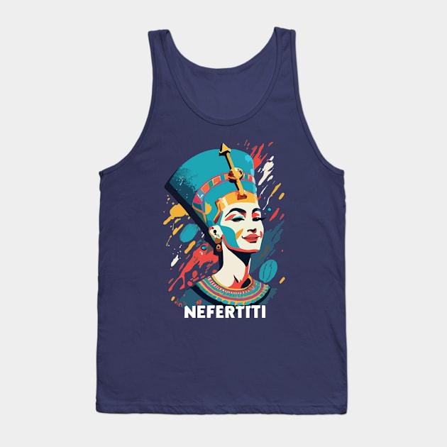 Nefertiti's Hilarious Highness Tank Top by CatCoconut-Art